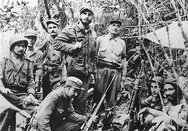 Fidel Castro and his soldiers